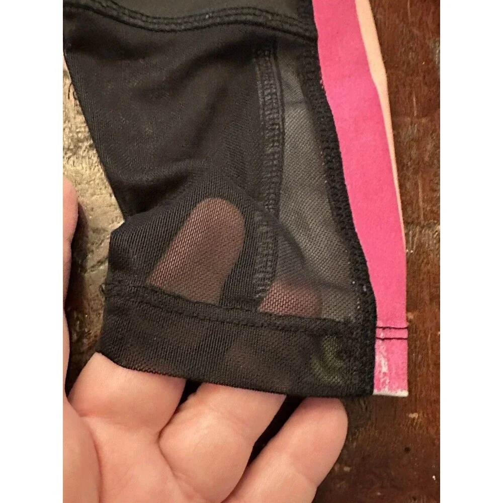 NWT Justice Girl~L 10-12-Sport Ankle Legging, Mesh Detail, Rainbow Stripe C3